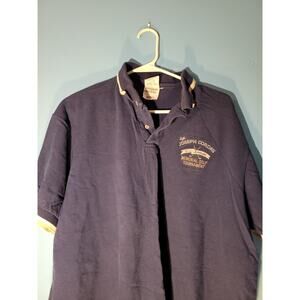 Vintage Y2K RC Sportswear Mens Joseph Cordes Golf Tournament Blue Polo Shirt XL